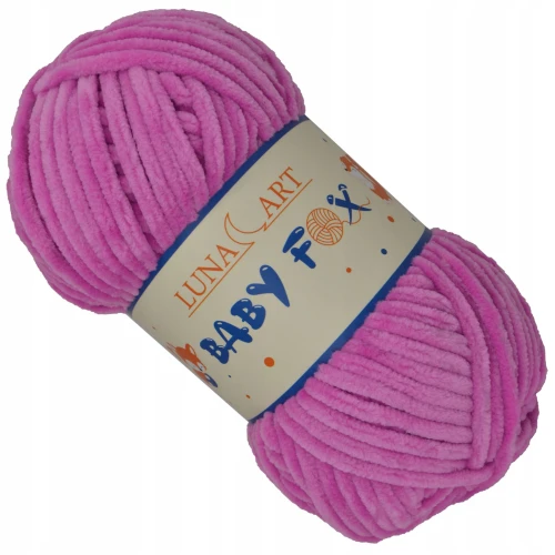 Włóczka Baby Fox pluszowa gruba 100g WRZOSOWA 61