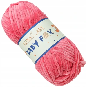 Włóczka Baby Fox Gruba Miękka 100g CIEMNY RÓŻ 51