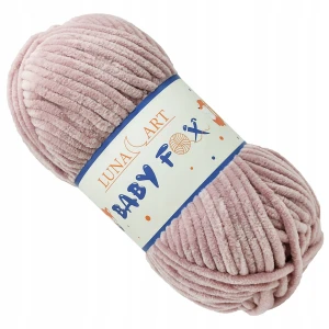 Włóczka Baby Fox Gruba Miękka 100g BRUDNY RÓŻ 53