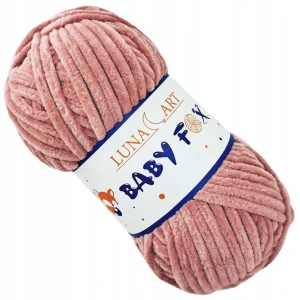 Włóczka Baby Fox Gruba Miękka 100g JASNA CEGŁA 54