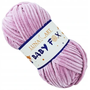 Włóczka Baby Fox pluszowa gruba 100g WRZOSOWA 59
