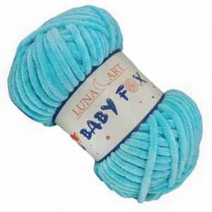 Włóczka Baby Fox pluszowa gruba 100g TURKUSOWA 13