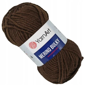 Włóczka YarnArt Merino Bulky Akryl CIEMNY BRĄZ 116